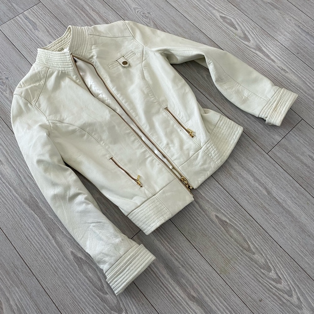 White Leather Jacket